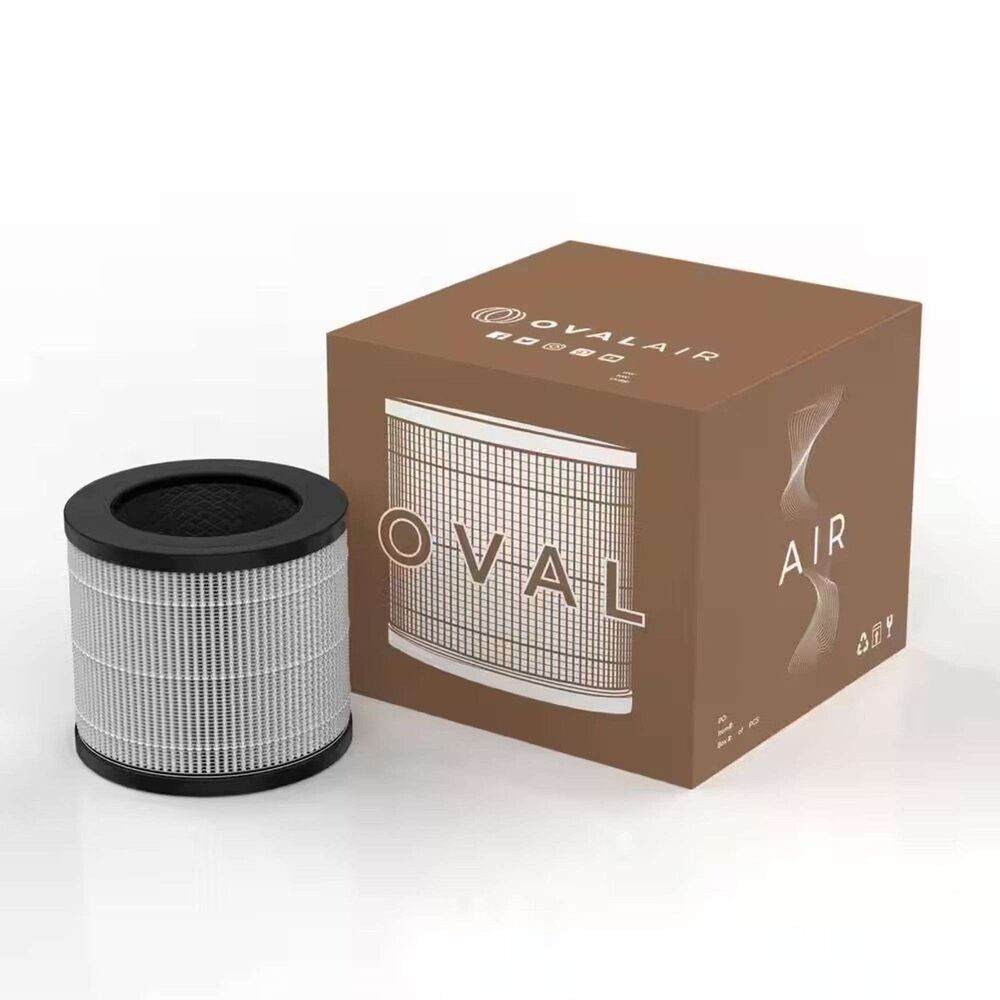 OVAL AIR H13 True HEPA Replacement Filter (Cylindrical 3-Stage Filter)